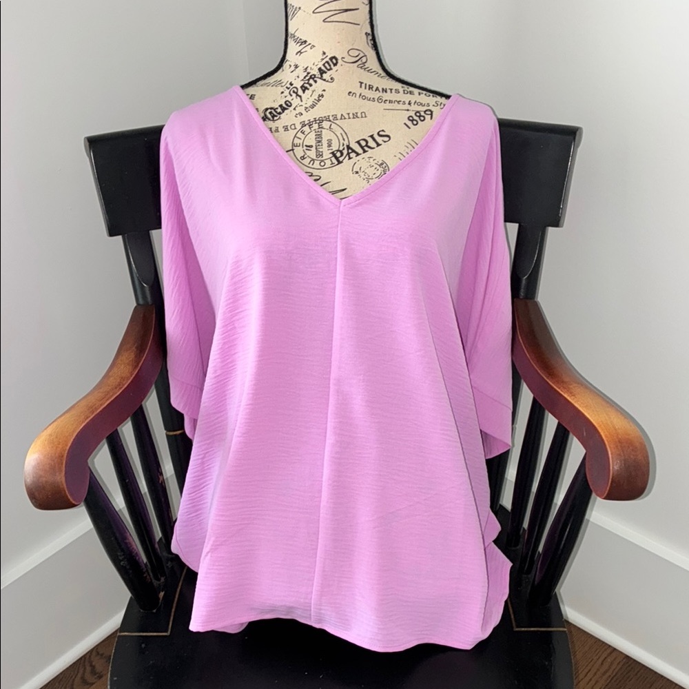 Zenana Outfitters Pink Boxy Blouse